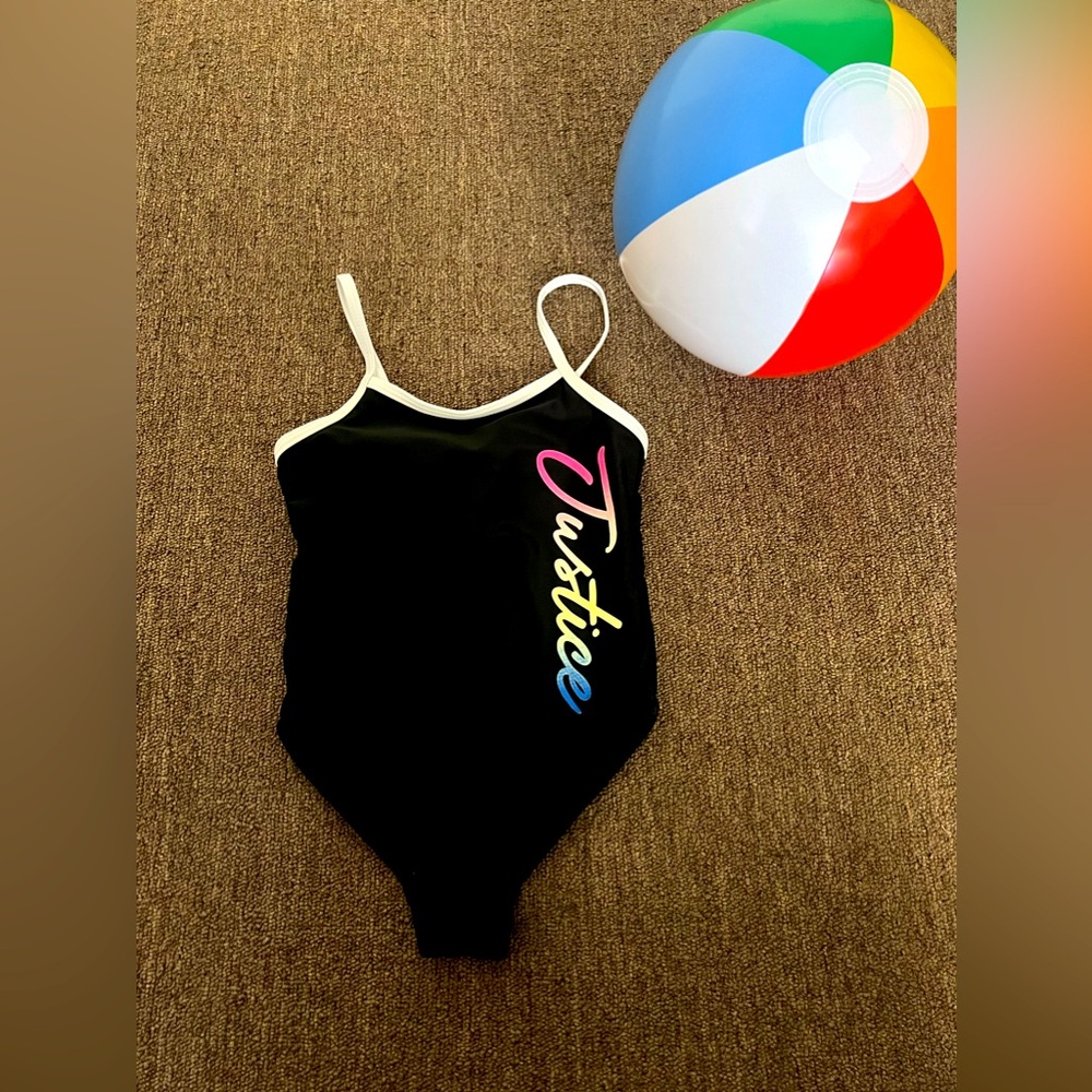 Justice girls swimsuit size XS (5-6) used once